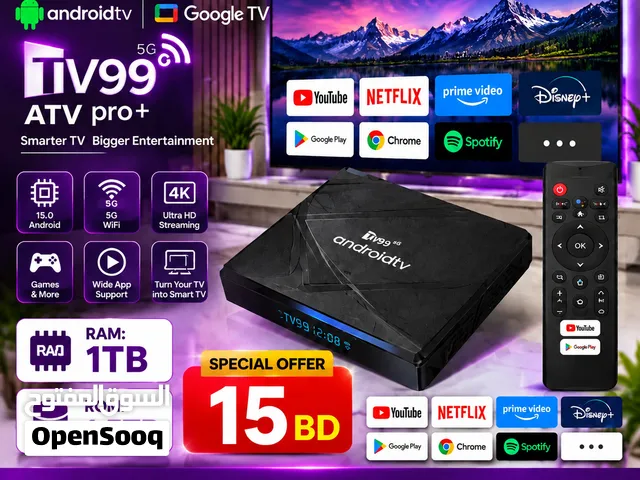 Smart Android TV Box – 10K Ultra HD Netflix  YouTube  Google -Call WhatsApp