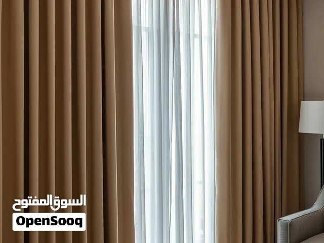 تفصال جميع انواع الستائر ويفي لينن شيفون رول عازل شمس التصميم الي تبيه وانت ببيتك  باسعار تنافسيه
