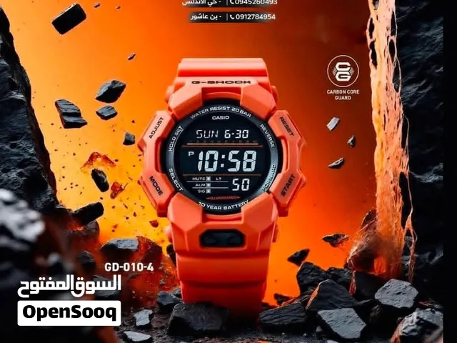 ساعة كاسيو G SHOCKرقمية إضائة LED لد تبارك الله إستعمال 5 أيام فقط بضمانة الشركة مقاومة للصدمات
