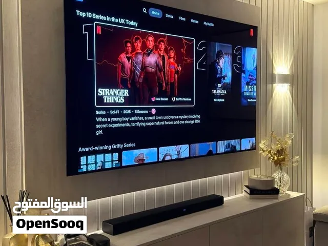 للبيع تلفزيون SAMSUNGE 85 بوصة (سبب البيع خذت اصغر)