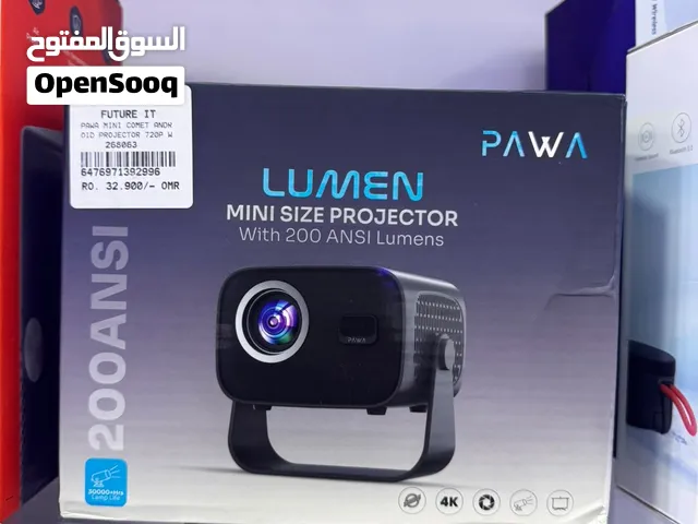 Pawa Lumen Mini Size Projector With 200 Ansi Lumens Gray Pw-Pprj7210-Gy