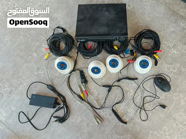 كاميرات مراقبة منزلية مع هاردسك تخزين 1 تيرابايت يخزن شهر ل 4 كاميرات