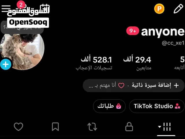 تيك توك 29.4 الف متابع 528 الف لايك