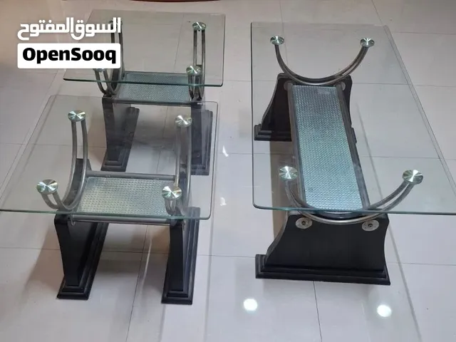 3 GLASS TABLES - GOOD CONDITION