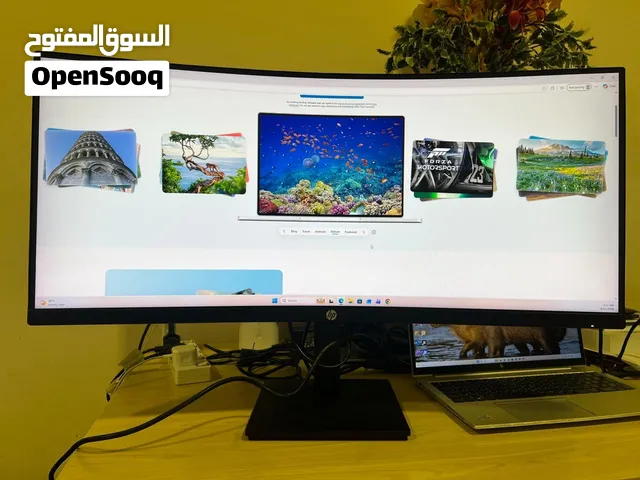 HP P34hc G4 34 Ultrawide Curved Monitor - WQHD(3440 x 1440), USB-C 65W PD, 100Hz, Built-in Speakers
