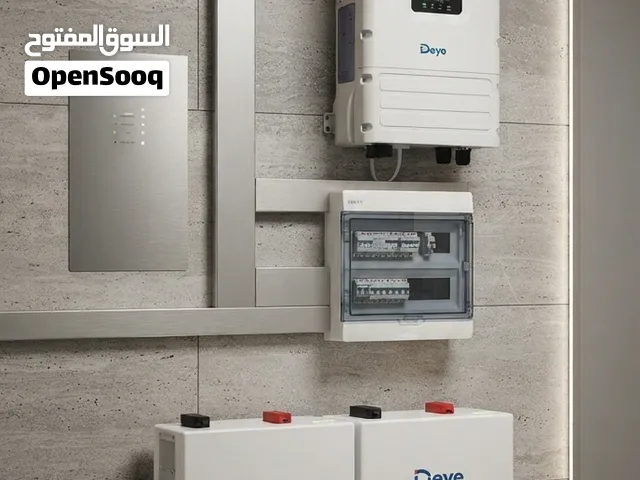 تصميم وتنفيذ مشاريع الطاقة الشمسية  ماركة deye , jinko
