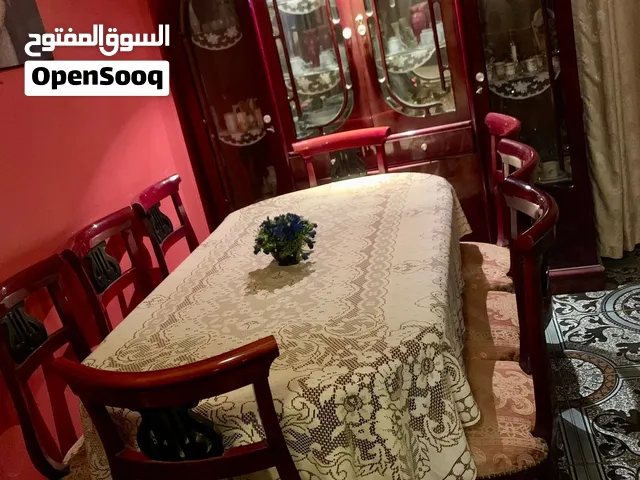 طقم سفرة 8 كراسي بالنيش خشب زان طبيعي 100٪