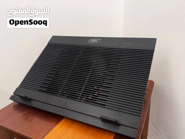 قاعدة تبريد لابتوب DeepCool مع منافذ USB إضافية وتحكم بالارتفاع وتبريد قوي