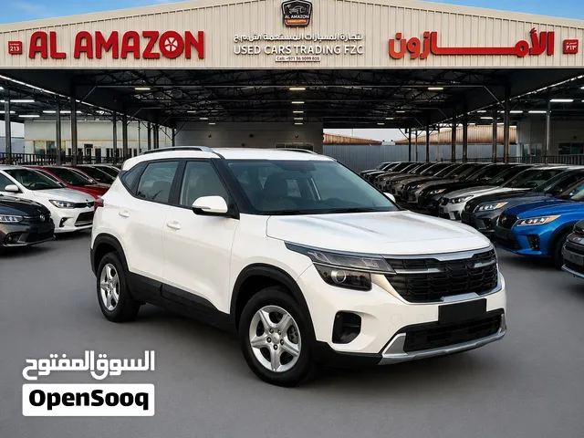 Kia Seltos GCC 2020 in an excellent shape and low mileage with white color ready to drive