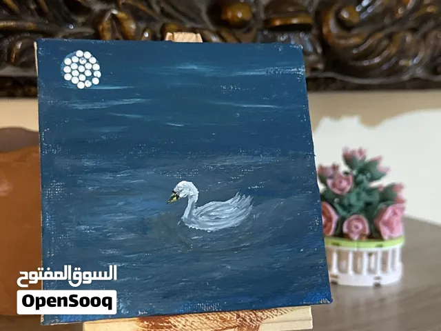 لوحه صغيره مع ستاند الخشب