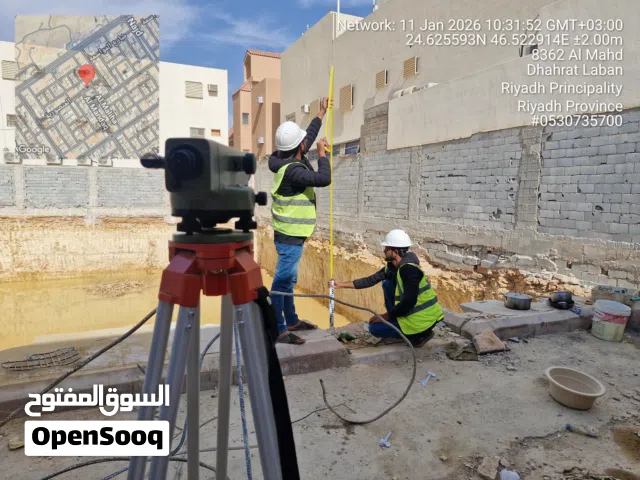 تقرير مساحي، شبكة ميزانية، فرقة مساحية، قواعد و أعمدة،