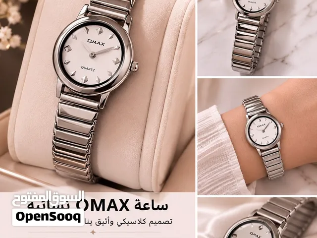 ساعة OMAX نسائية أصلية – تصميم كلاسيكي – ستانلس ستيل