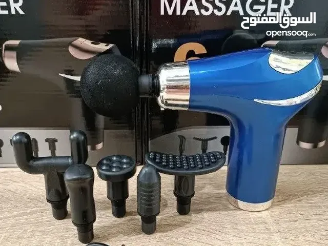 جهاز مساج Massage Gun فرد مسدس المساج الاحترافي  6 رؤوس 5 سرعات تدليك الجسم و العضلات رجاج