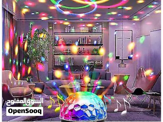 سماعة كره لمبه ديسكو دواره الكره المضيئه للحفلات للمناسبات سماعات بلوثوث فلاشه الديسكو حفلات موسيقى