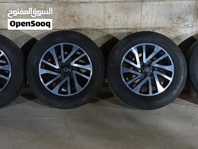 طقم جنطات نيسان أصلية قياس 18 إنش مع كوشوك كونتيننتال بحالة ممتازة