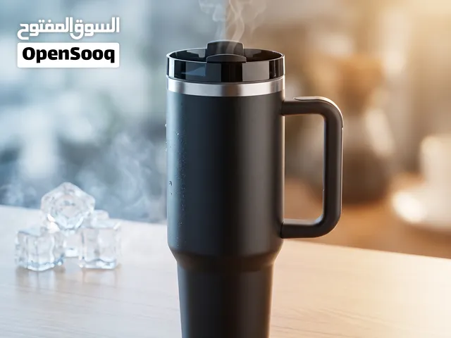 كوب حافظ السوائل الحارة والباردة طوال اليوم مع غطاء محكم (جديد)