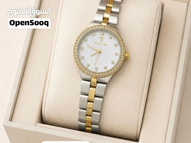 ساعة نسائية Touch Time أنيقة - مستعملة مرة واحدة بحالة ممتازه جداً