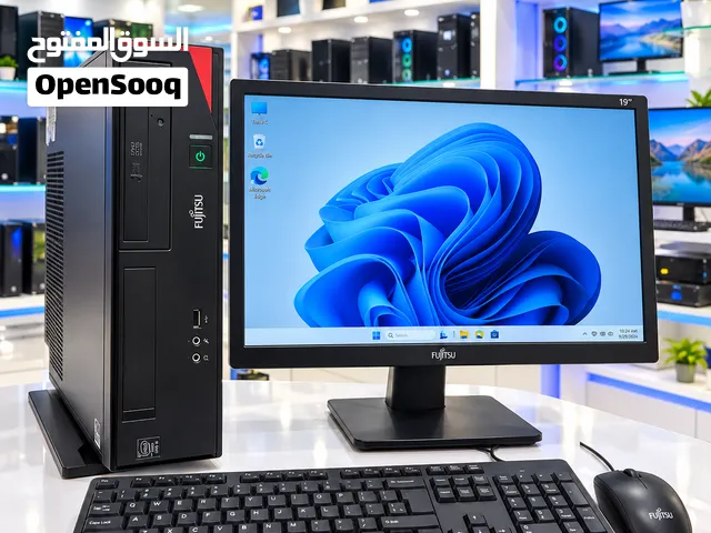FUJITSU CORE i5 COMPUTER SET 8GB RAM 256GB SSD 19 MONITOR Win 11 Pro Office Call WhatsApp