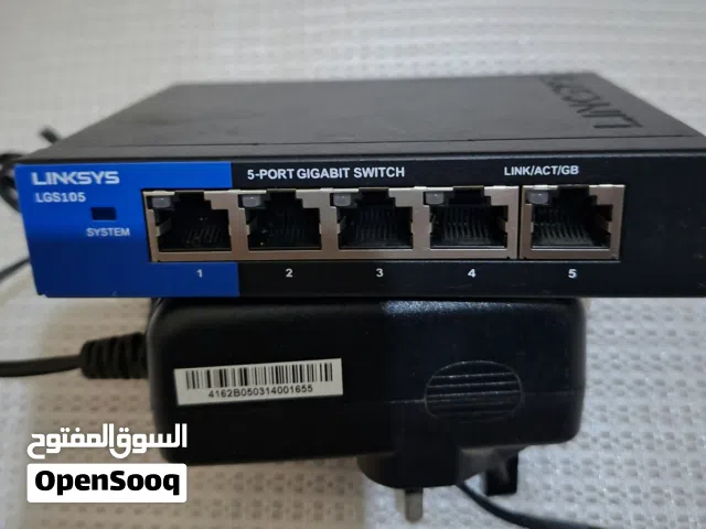 سويتش هيكل معدن Linksys   سرعة 100/1000 Linksys 5 port Gigabit
