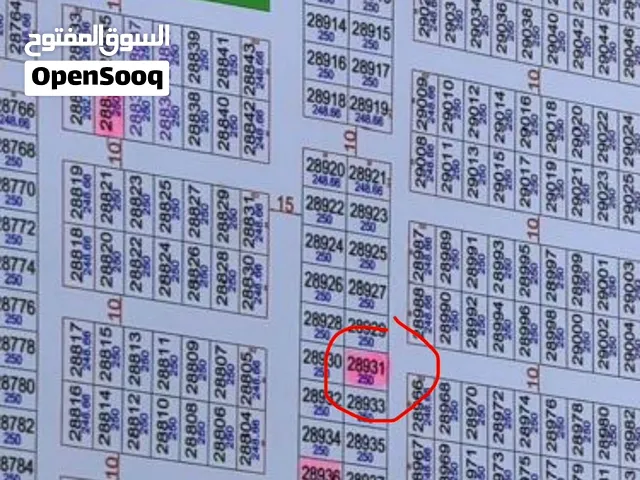قطعة ارض مساحة 125 متر مربع ب افراز النفط