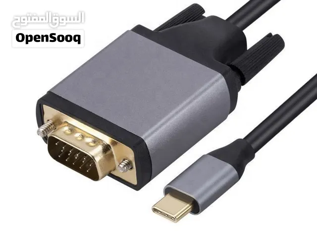 كيبل تشغيل الهاتف على الشاشة من TYPE-C الى VGA