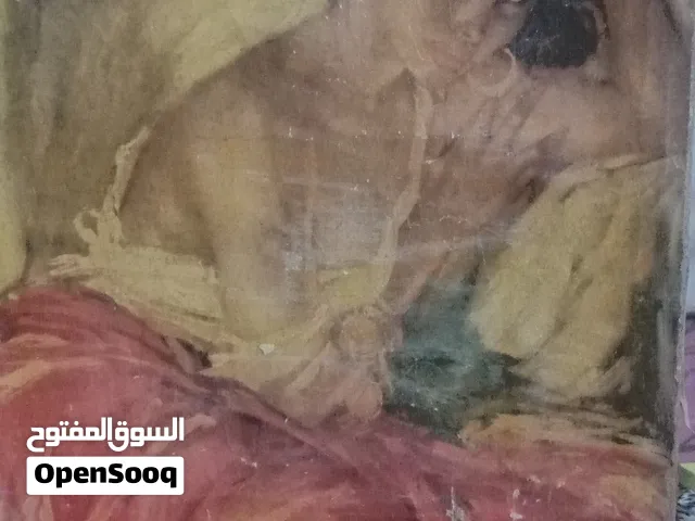 تابلوة رسم يدوي رسام روك الشهير للمرأة السمراء