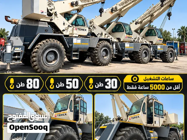 كرينات تيريكس موديل 2012 للبيع مقاس 30 طن و 50 طن و 80 طن