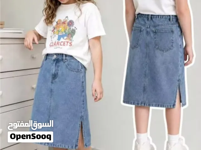 تنورة بناتي جينز