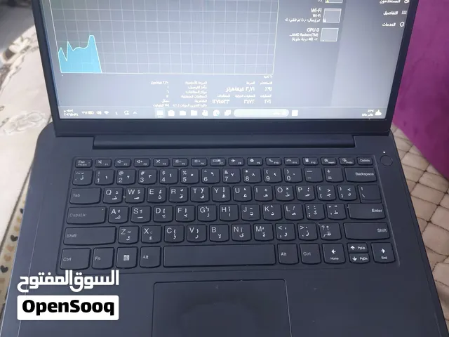 لابتوب لينوفو رايزن 5 5600U اقوى من i5 جيل 11 رام 16 هارد nvme 256 حجم شاشة 14 كارت 4 كيكا كلشي شغال
