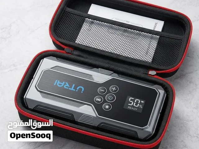 جهاز تشغيل بطارية السيارة المحمول ومضخة الهواء المتكاملة UTRAI JS-9 (Jump Starter with Air Compresso