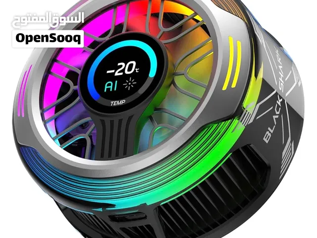 بلاك شارك مبرد جوال مغناطيسي 6 برو - شاشة ذكية، لوحة حلقة مغناطيسية، مصابيح LED RGB قابلة للعنونة