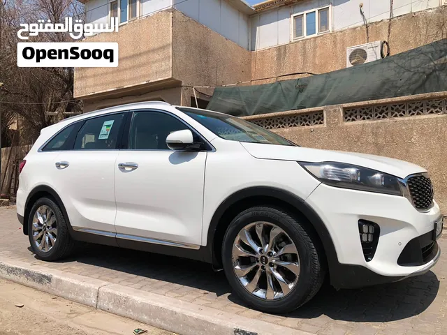 كيه سورنتو مديل 2020 خليجي سبعه راكب مكفوله اربعه سلندر لون ابيض السعر 198ورقه العنوان البصره التميم