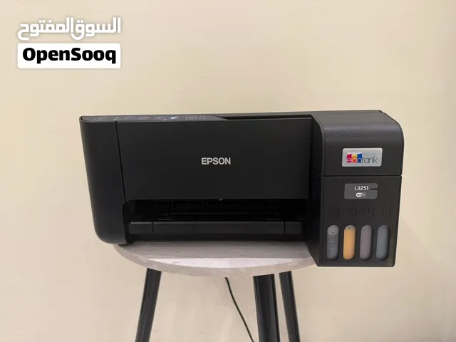 طابعة  Epson L3251 Printer حبر حراري مستعملة 5 مرات فقط