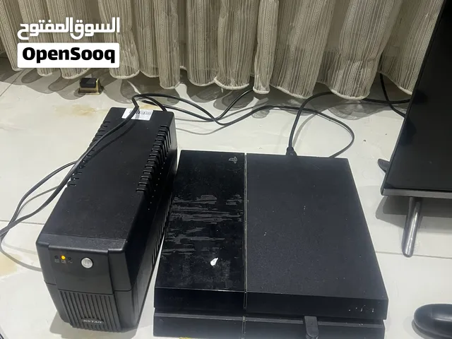 بلي ستيشن فور فات للبيع مع يدات و يو بي اس واقراص عدد 5