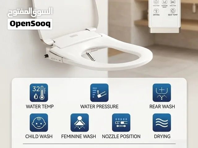 Smart Toilet Seat – Heated Seat, Wash & Dry – New