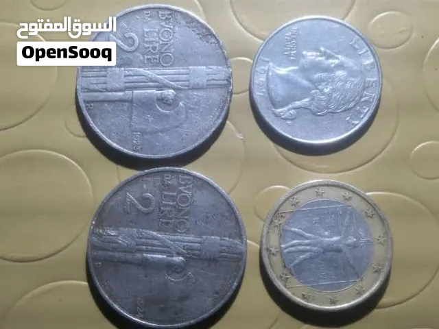 عملات معدنيه ايطاليه وامريكيه قديمه ومتنوعه