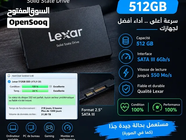 SSD LEXAR 512GB  SSD TEAMGROUP CX2 256GB