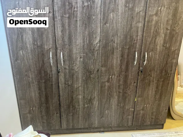 Frame bed , cabinets and refrigerator