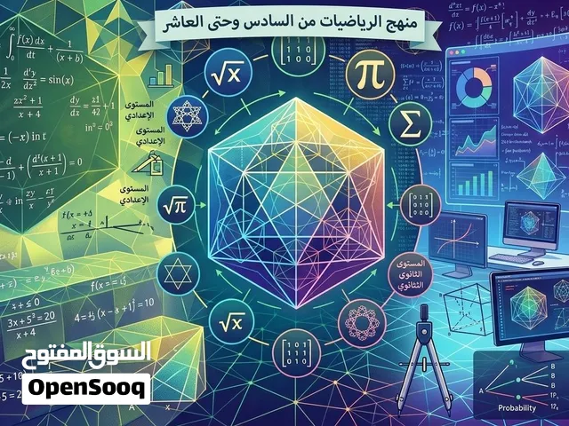 تدريس رياضيات من السادس إلى العاشر