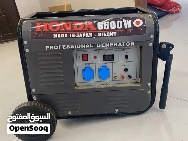 مولد كهرباء HONDA 6500W قوي وعملي (6.5 حصان) – ممتاز للمنازل والورش