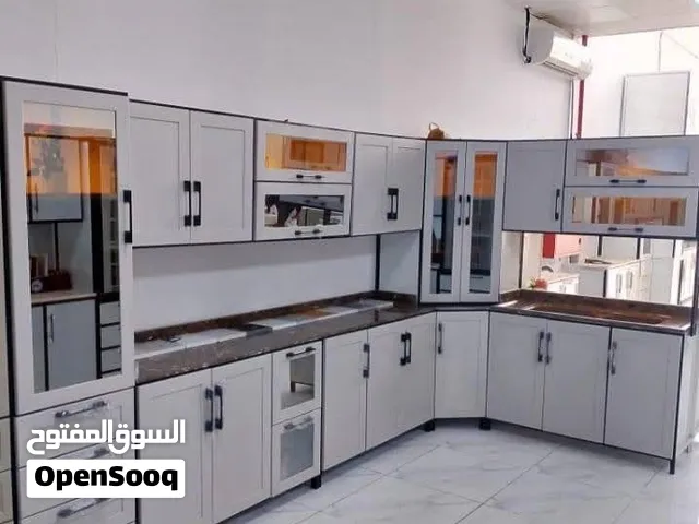 مطابخ_بأفضل_سعر جاهز وتفصيل مطابخ صاج وفرومايكا وكلادينج مطابخ المنيوم رف 4ملى شامل التوصيل والتركيب