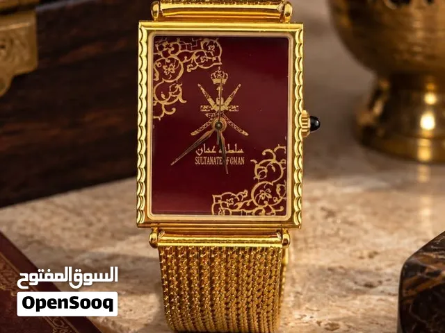 الشعار العماني ساعة سويسري اصلي مطلية ذهب عيار 21 ماركةً نيو لايف
