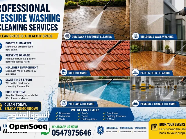 Pressure washing and cleaning