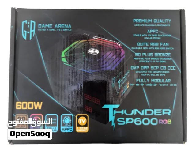 باور GameArena SP600RGB THUNDER – 600W