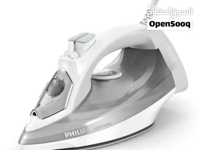 مكواية فيليبس Philips بخار - لون رمادي وابيض نظام بخار بلس Plus