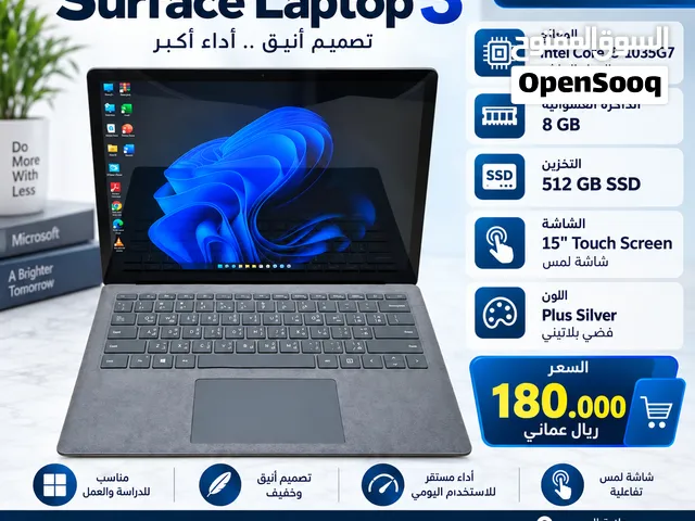 لابتوب Microsoft Surface Laptop 3 – شاشة لمس 13.3  بوصة  SSD 512GB