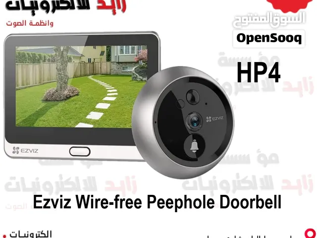 جرس باب ذكي لاسلكي مزود بكاميرا وعين سحرية رقمية مطورة تحل محل العدسة التقليدية في الباب