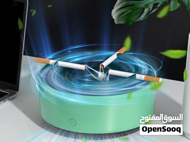 مكتة يشفط دخان السجائر للداخل و تبديده داخلها بواسطة فلتر قابل للغسيل المستمر ينفخ الدخان باتجاهها