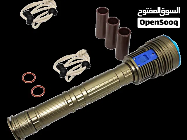 كشاف غطس وصيد اسماك بقوة 10،000 لومين مصنوع من المنيوم سميك عالي الجودة مطابق للطائرات Diving torch