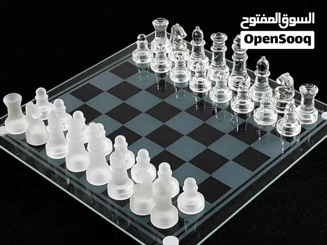 بورد شطرنج كرستال زجاج